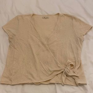 Madewell Texture & Thread Wrap Tee.
